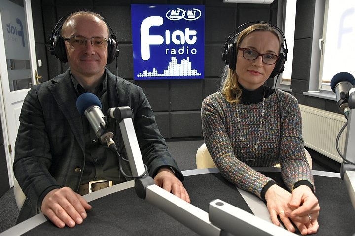 Agnieszka Fiuk i ks. dr Tomasz Knop/Fot. Radio Fiat Zbyszek Derda